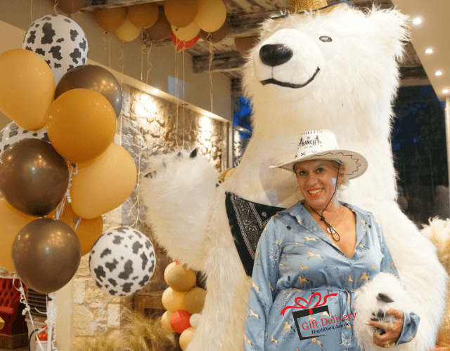 White Bear for Children's Kids Parties in Athens. Order a greeting from a polar bear in Athens. Polar bear for birthday. polar bear in Athens. Order a Polar Bear for children's kids parties. Animator White Polar Bear for a Children's kids Party in Athens. Mascotte White Polar Bear at a kids children's party. Gift Delivery.
